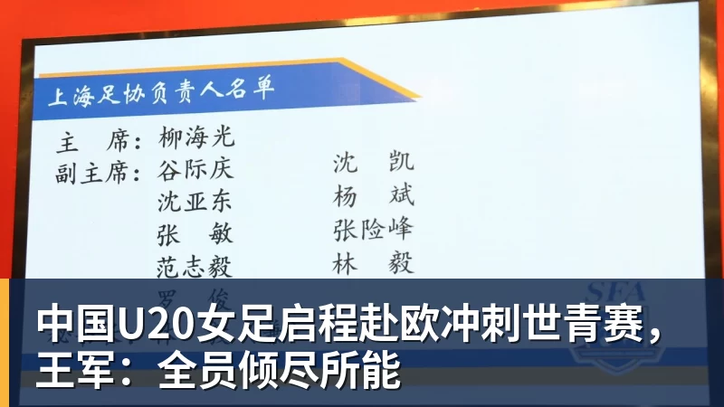九游体育中国U20女足启程赴欧冲刺世青赛，王军：全员倾尽所能